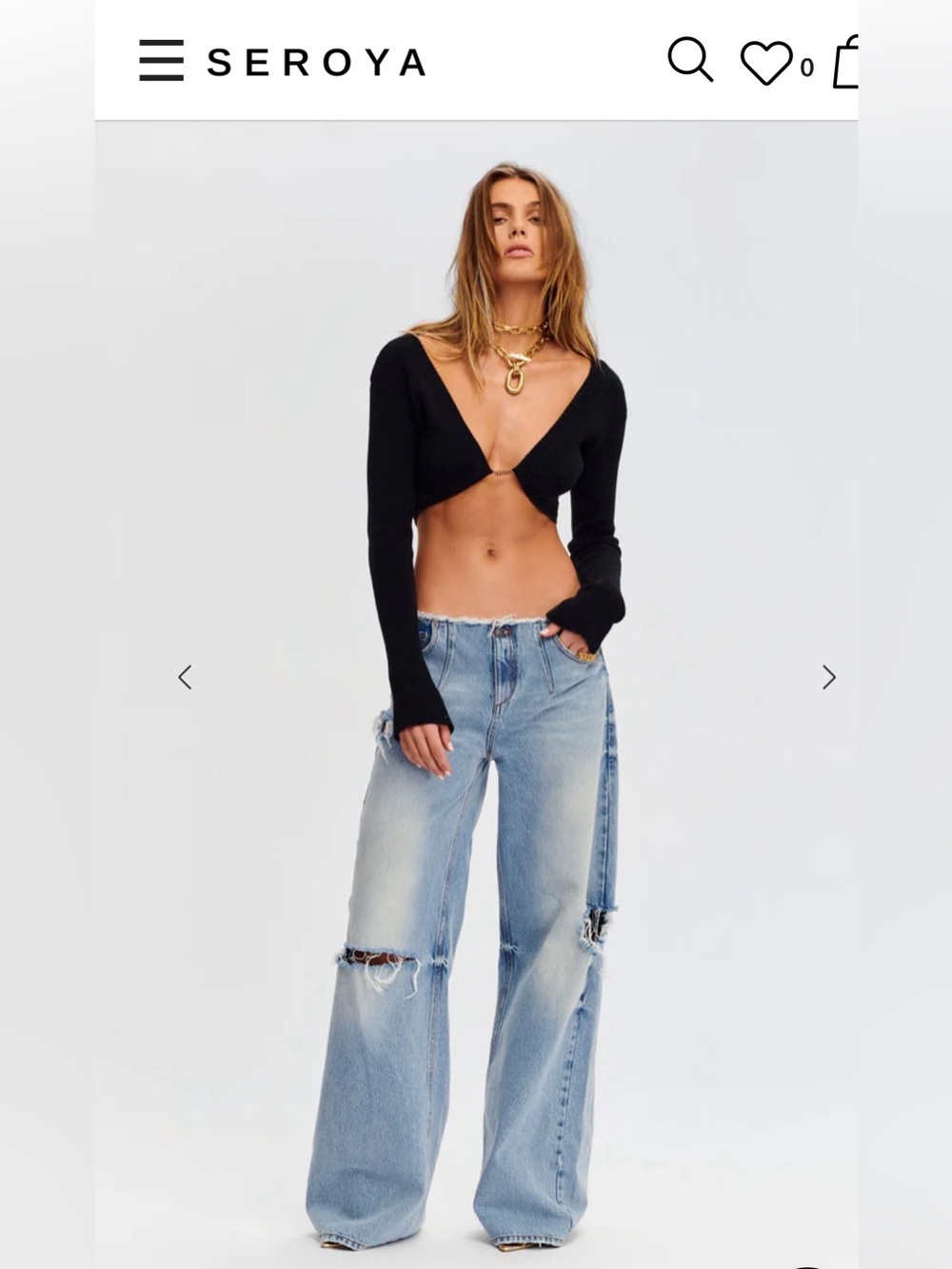 SER.O.YA ASTON WIDE LEG JEAN - Picture 2 of 8